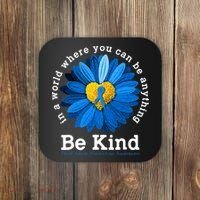 In April We Wear Blue Child Abuse Prevention Awareness Coaster thumb 0