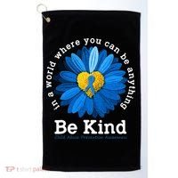 In April We Wear Blue Child Abuse Prevention Awareness Golf Towel thumb 0
