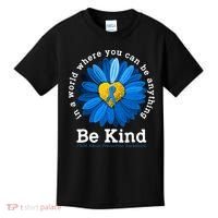 In April We Wear Blue Child Abuse Prevention Awareness Kids T-Shirt thumb 0