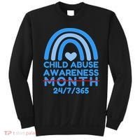 In April We Wear Blue Cool Child Abuse Prevention Awareness (2) Sweatshirt thumb 0