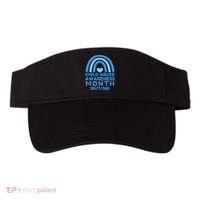 In April We Wear Blue Cool Child Abuse Prevention Awareness (2) Visor thumb 0