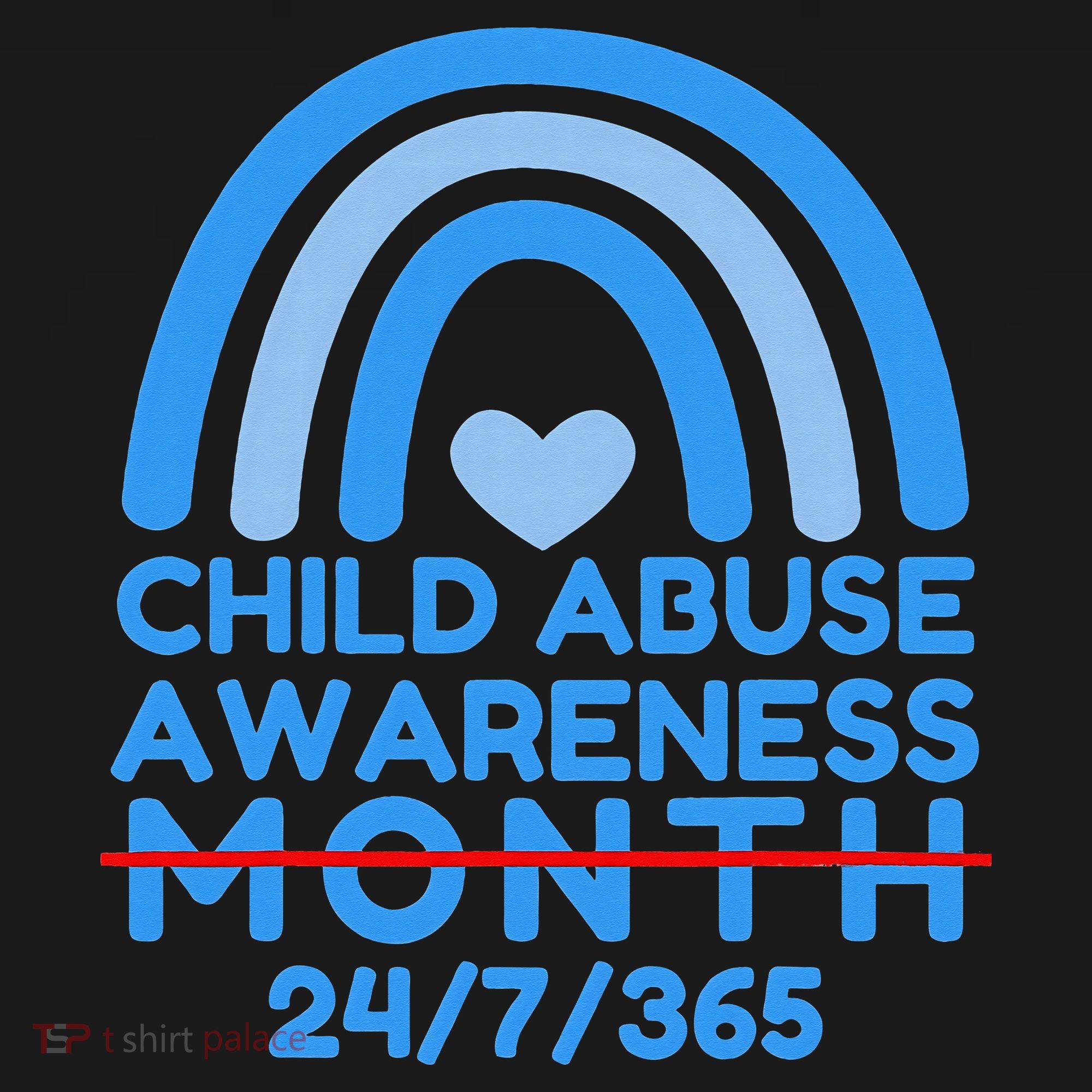 In April We Wear Blue Cool Child Abuse Prevention Awareness (2) Visor