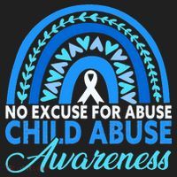 In April We Wear Blue Cool Child Abuse Prevention Awareness Women's Sweatshirt thumb 2