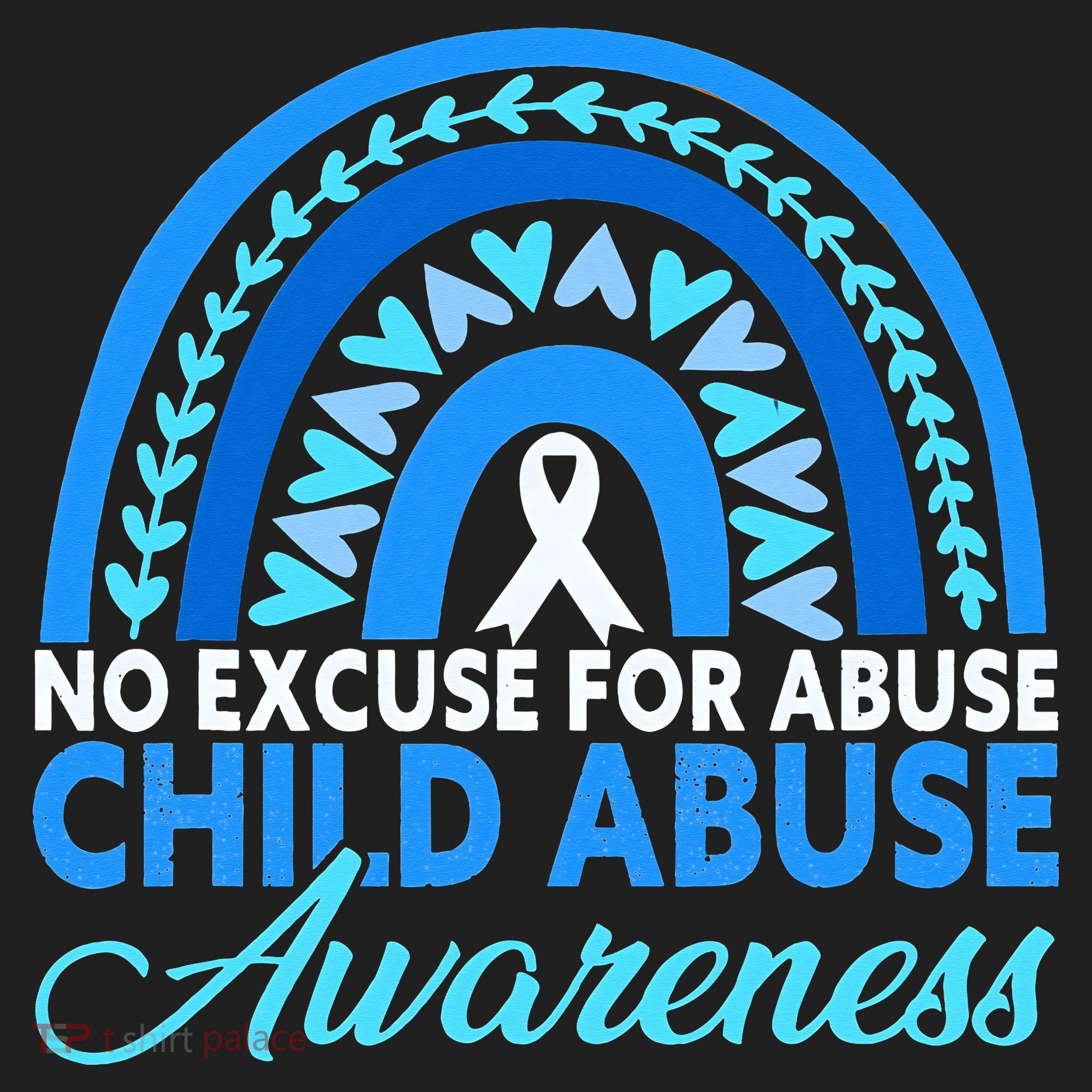 In April We Wear Blue Cool Child Abuse Prevention Awareness Women's Sweatshirt