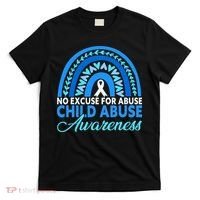 In April We Wear Blue Cool Child Abuse Prevention Awareness T-Shirt thumb 0