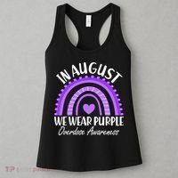 In August We Wear Purple Overdose Awareness Purple Rainbow Women's Tank Top thumb 3
