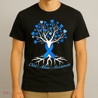 In April We Wear Blue Pinwheel Child Abuse Prevention Month T-Shirt thumb 3