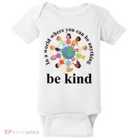 In A World Where You Can Be Anything Be Kind Earth World Kindness Day Baby Bodysuit thumb 0