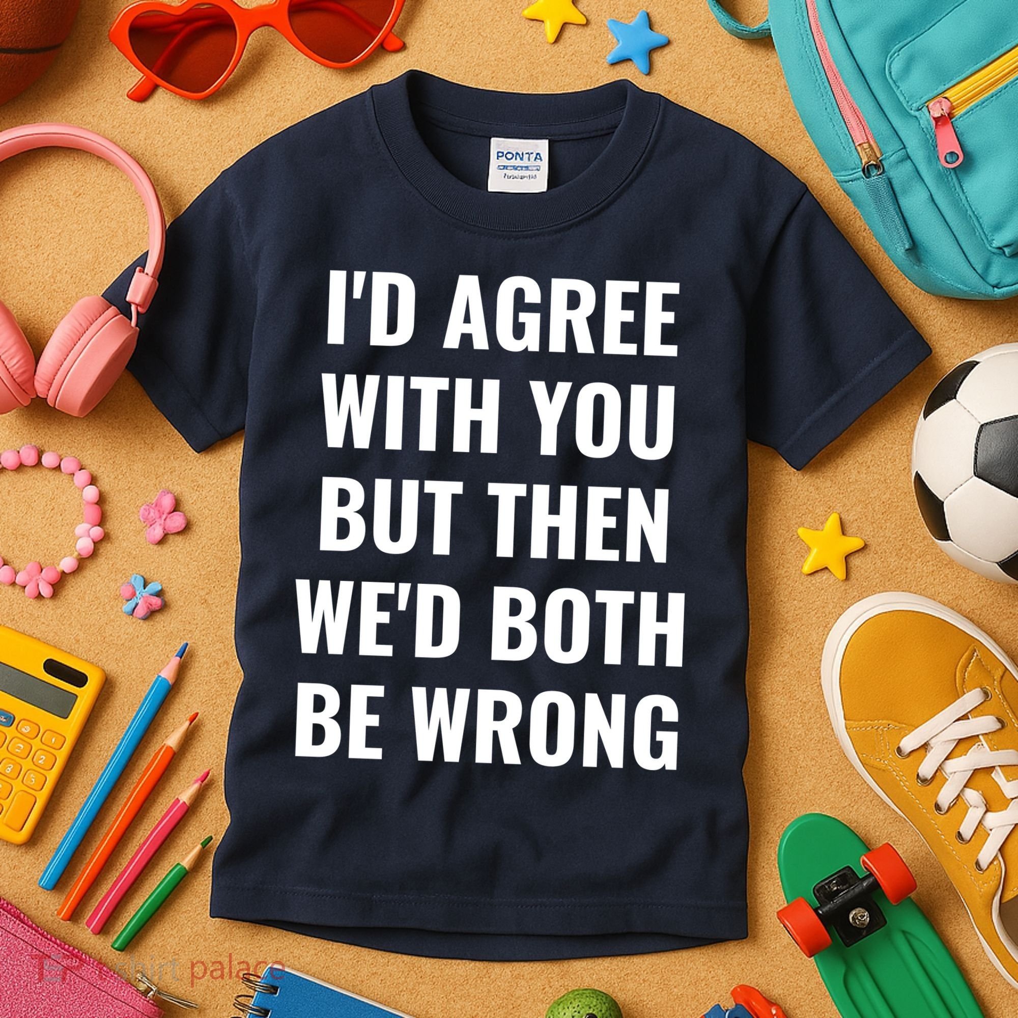 I'd Agree With You But Then We'd Both Be Wrong Kids T-Shirt