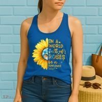 In A World Full Of Roses Be A Sunflower Women's Tank Top thumb 2