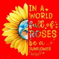 In A World Full Of Roses Be A Sunflower Santa Hat thumb 1