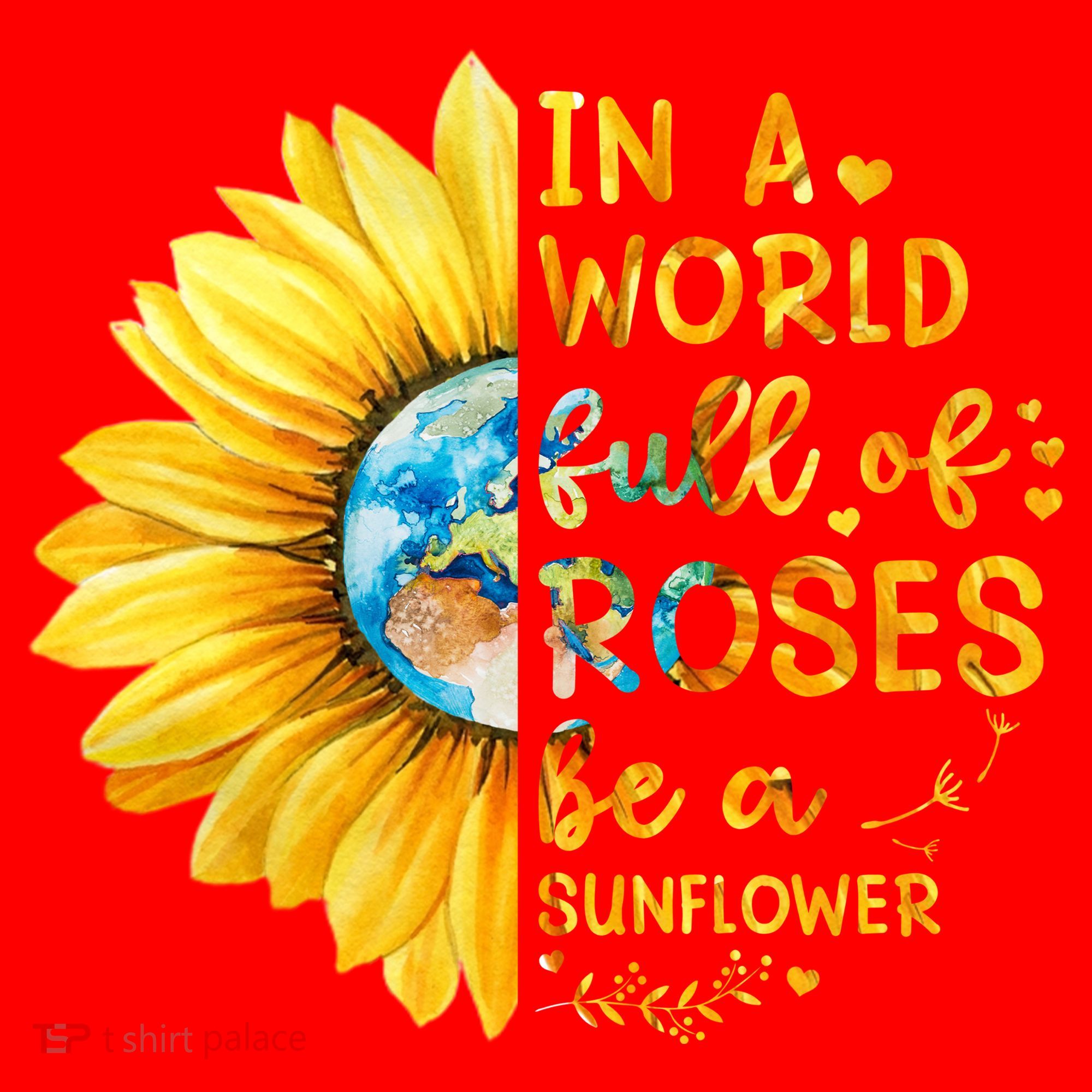 In A World Full Of Roses Be A Sunflower Santa Hat