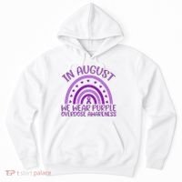 In August We Wear Purple Overdose Awareness Hoodie thumb 0