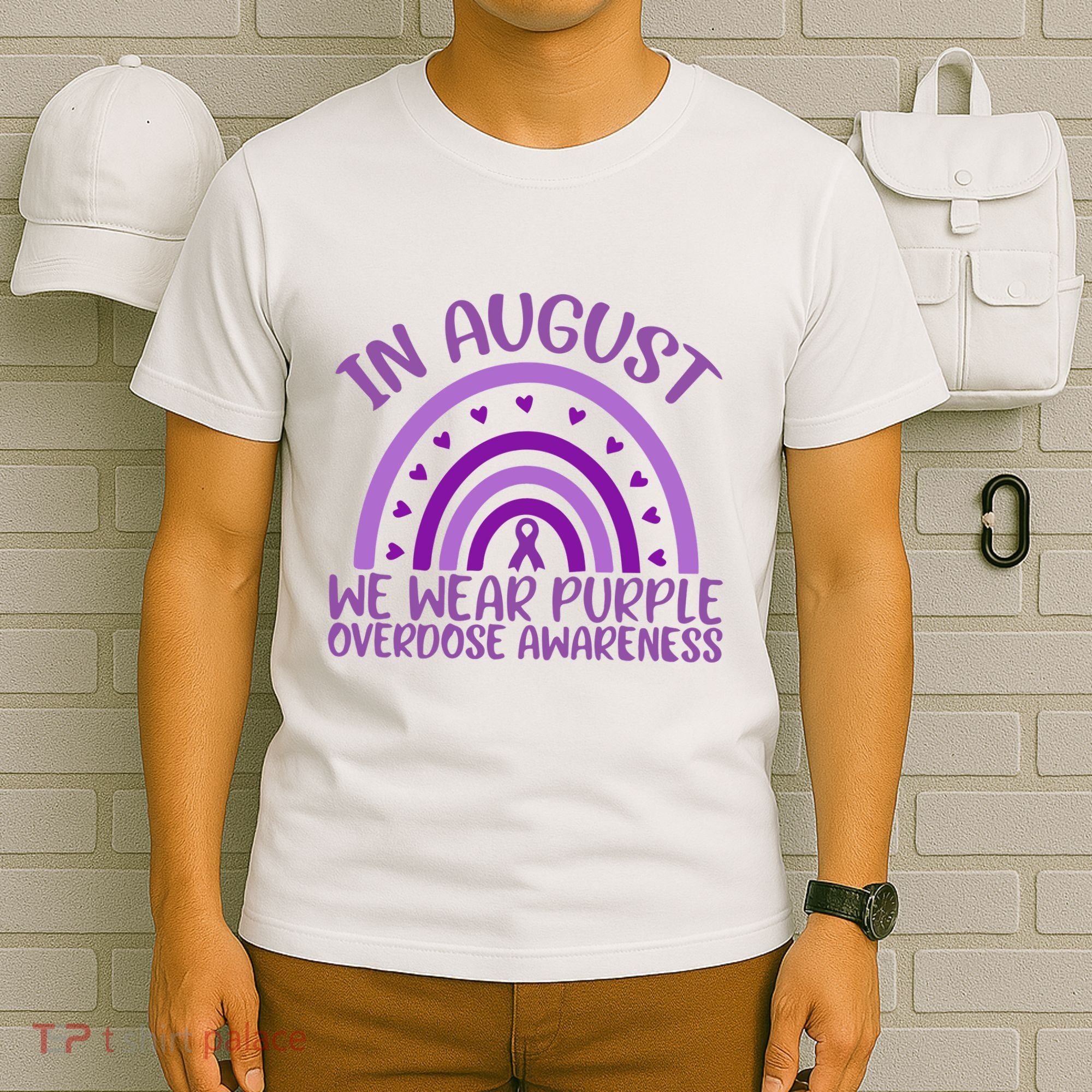In August We Wear Purple Overdose Awareness T-Shirt