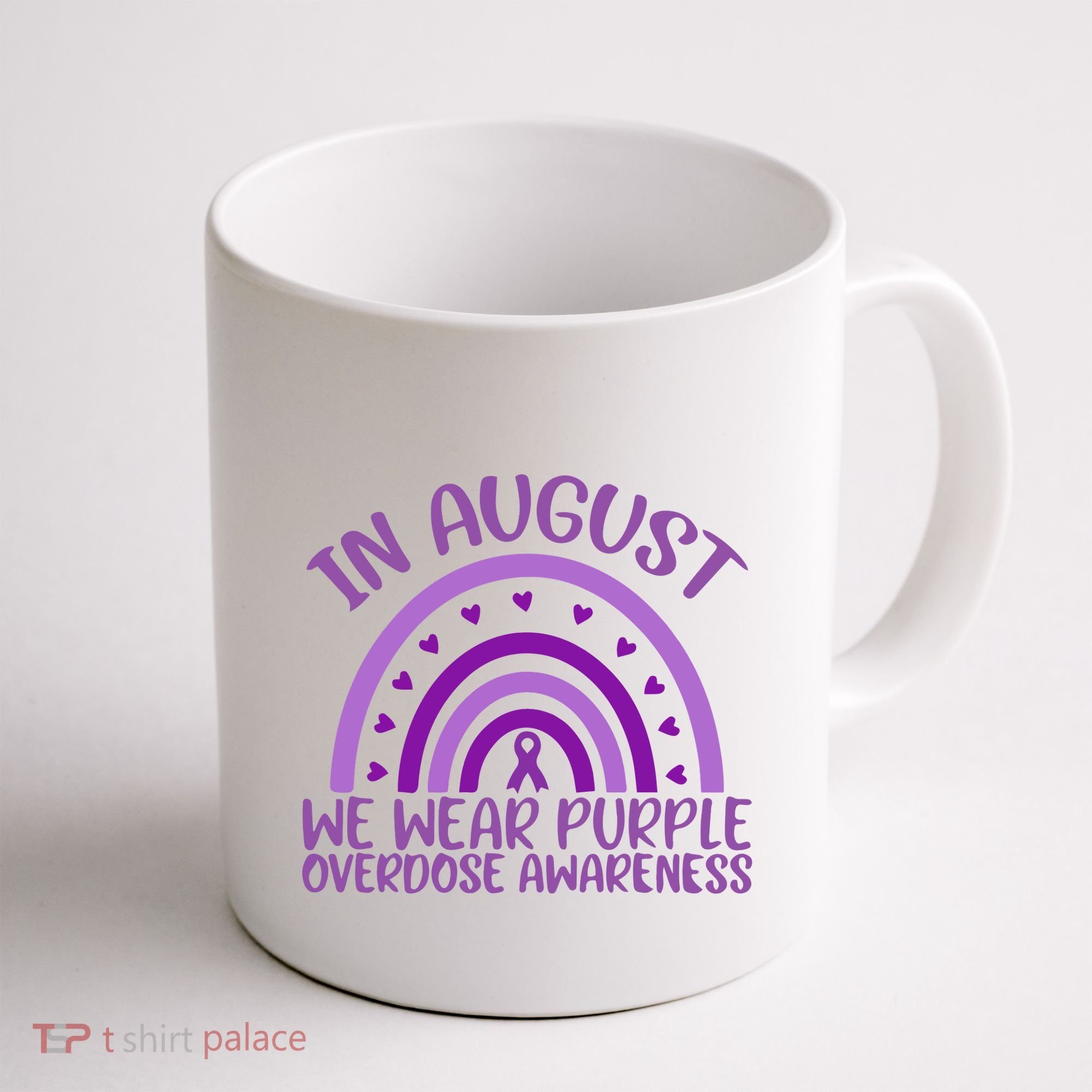In August We Wear Purple Overdose Awareness Coffee Mug