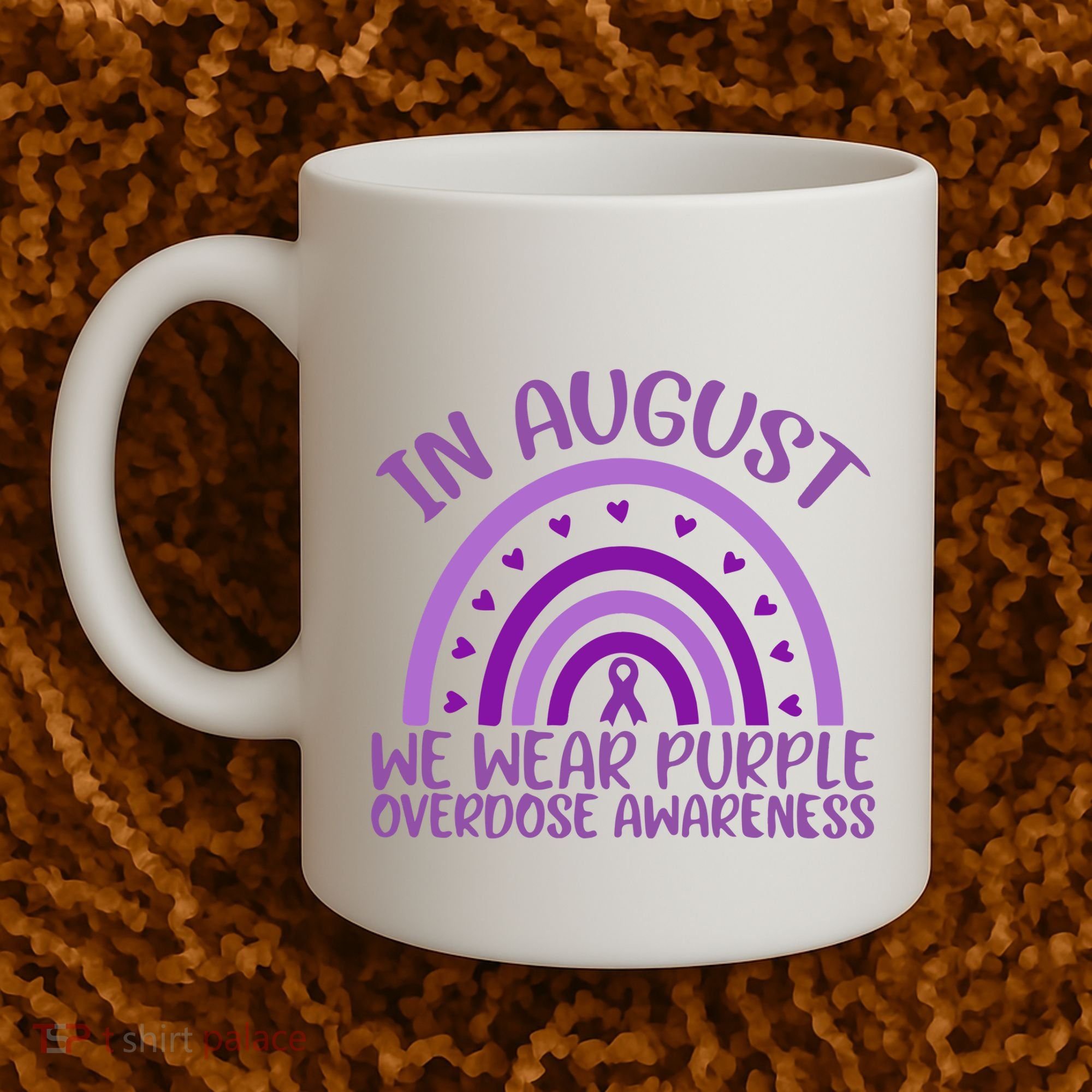 In August We Wear Purple Overdose Awareness Coffee Mug