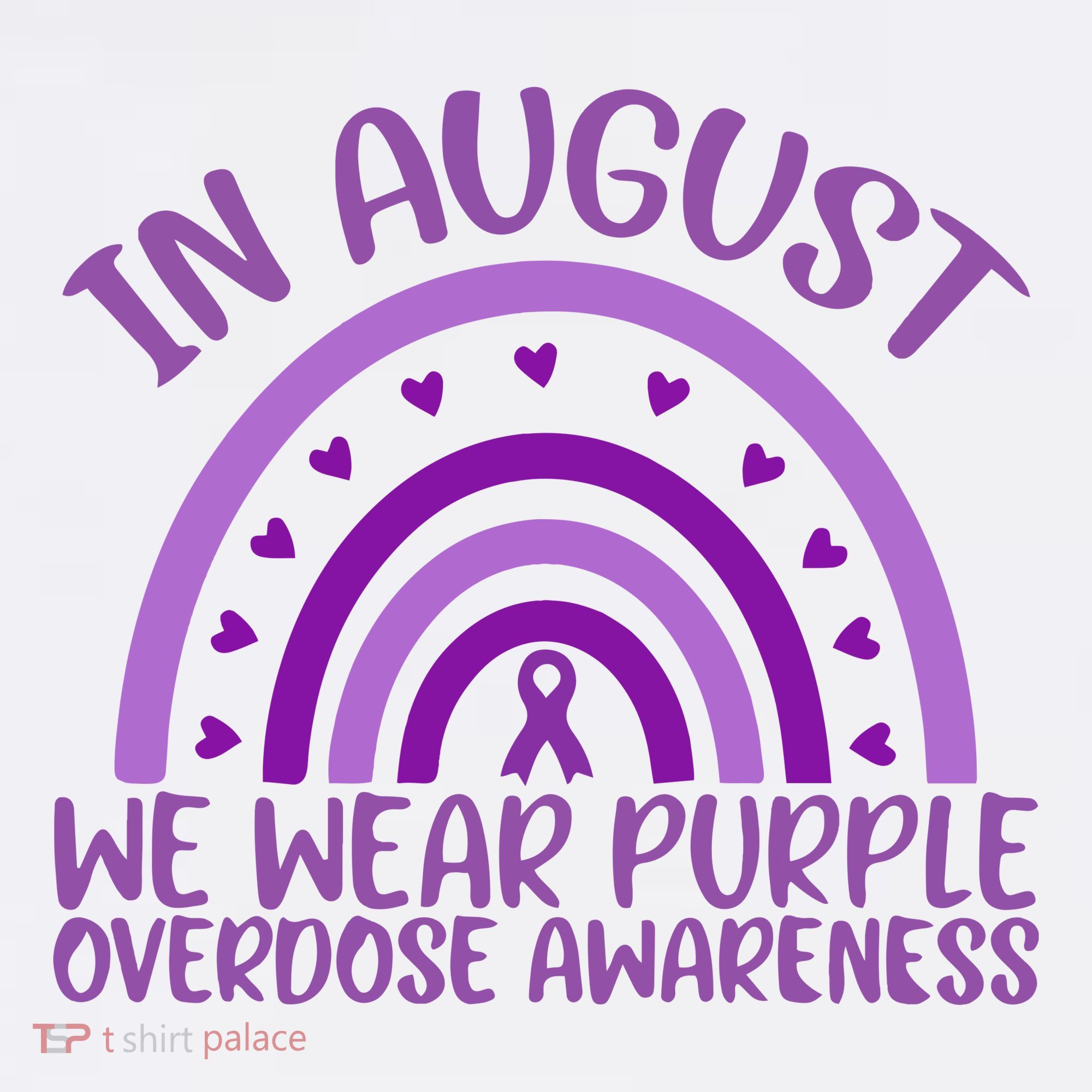 In August We Wear Purple Overdose Awareness Women's Hoodie
