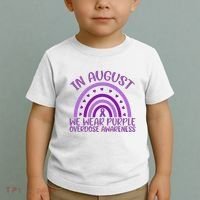 In August We Wear Purple Overdose Awareness Toddler T-Shirt thumb 2