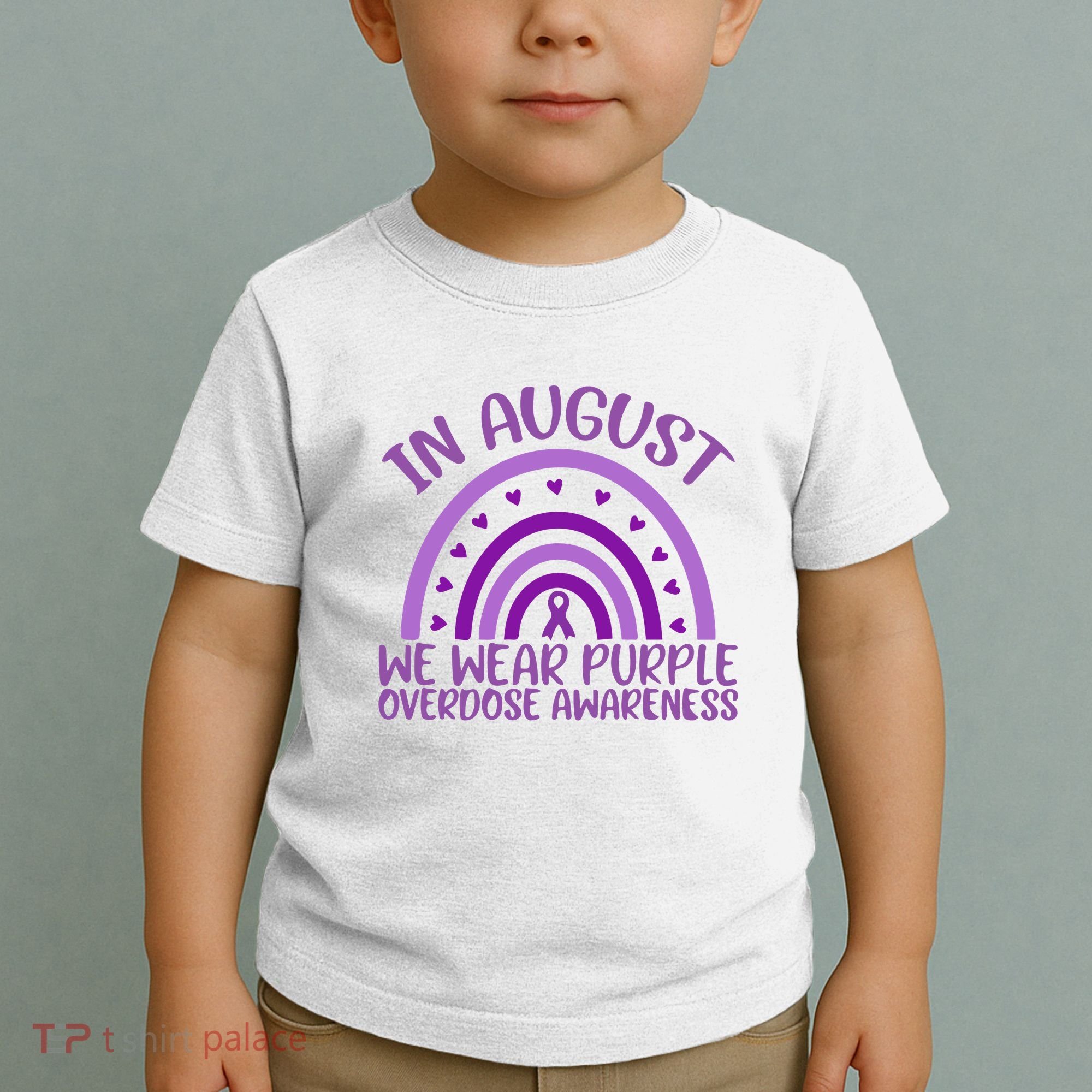 In August We Wear Purple Overdose Awareness Toddler T-Shirt