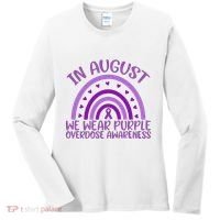 In August We Wear Purple Overdose Awareness Women's Long Sleeve Shirt thumb 0