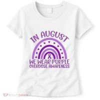 In August We Wear Purple Overdose Awareness Women's T-Shirt thumb 0