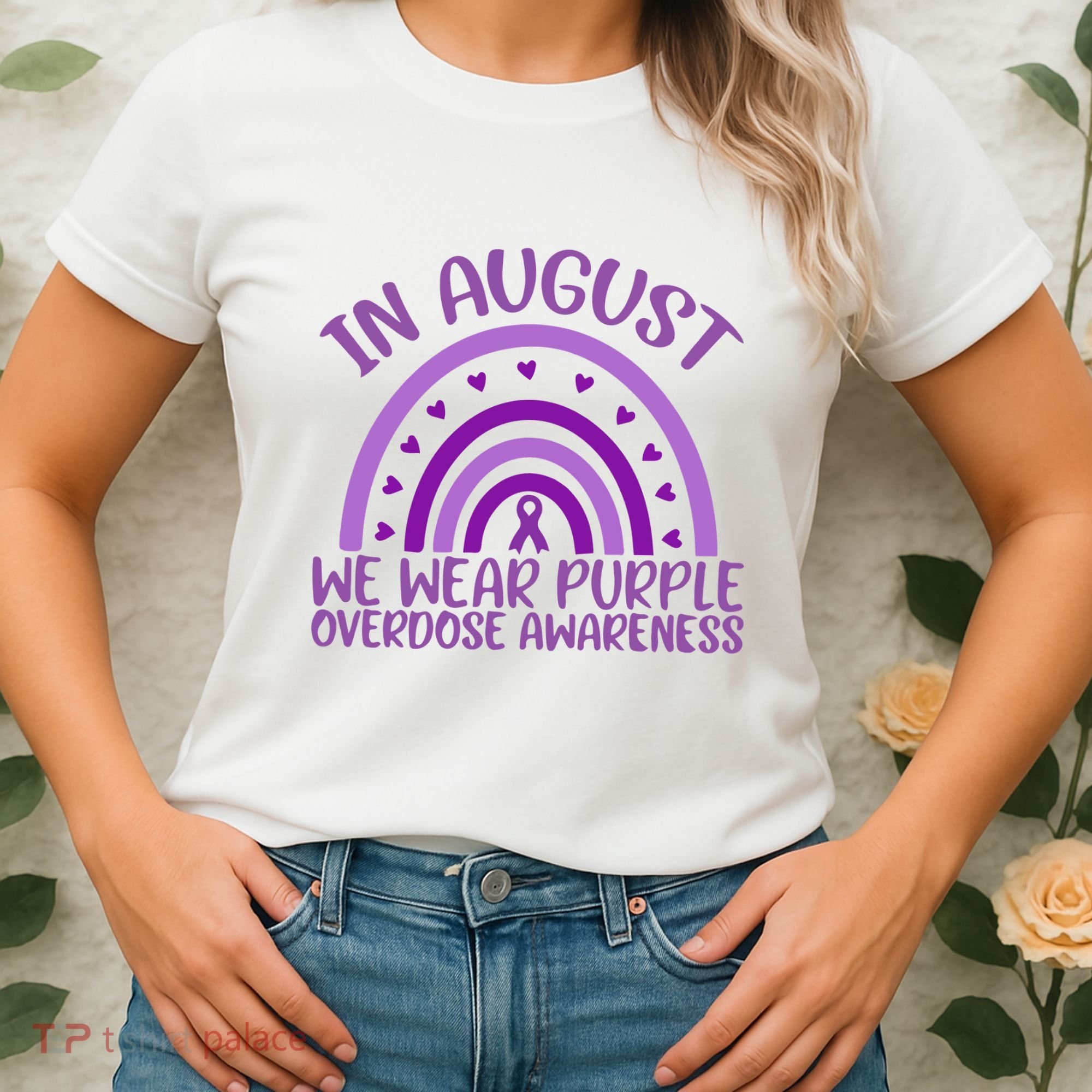 In August We Wear Purple Overdose Awareness Women's T-Shirt