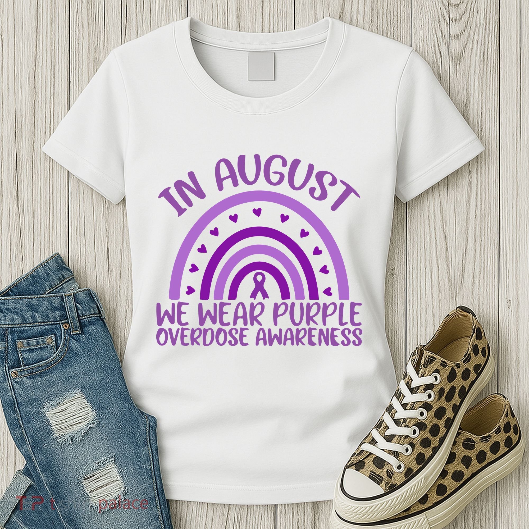 In August We Wear Purple Overdose Awareness Women's T-Shirt