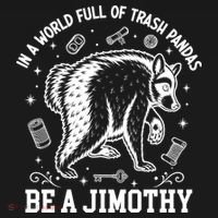 In A World Full Of Trash Pandas Be Jimothy Raccoon Apron thumb 3