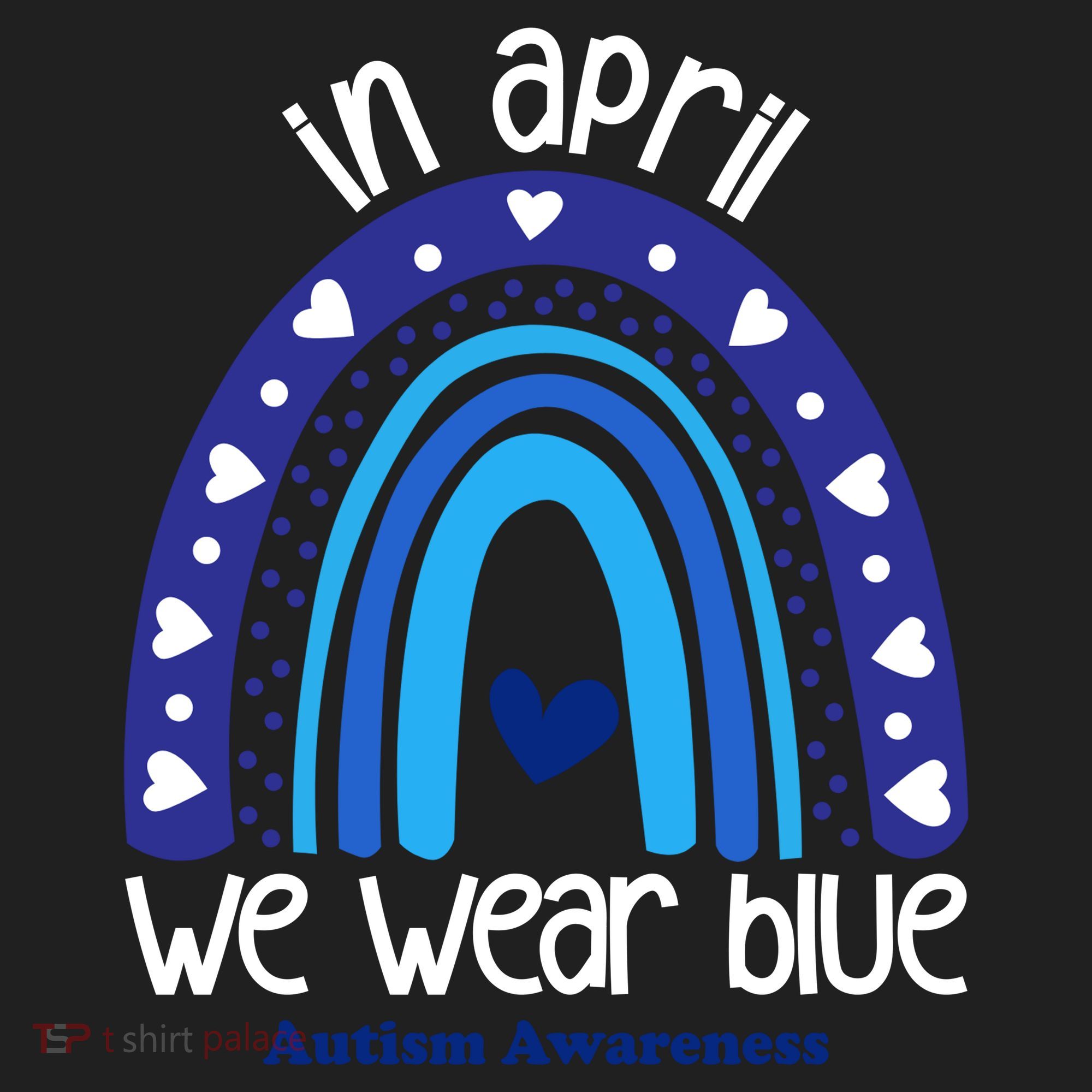 In April We Wear Blue Autism Awareness Women's Sweatshirt