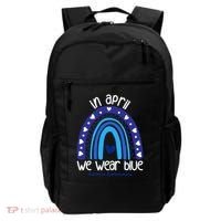 In April We Wear Blue Autism Awareness Backpack thumb 0