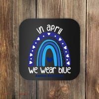 In April We Wear Blue Autism Awareness Coaster thumb 0