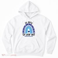 In April We Wear Blue Autism Awareness Hoodie thumb 0