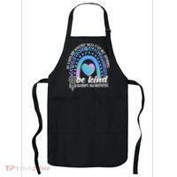 In A World Where You Can Be Anything Be Kind Autism Awareness Apron thumb 0
