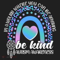 In A World Where You Can Be Anything Be Kind Autism Awareness Tumbler thumb 3