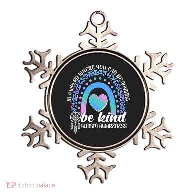 In A World Where You Can Be Anything Be Kind Autism Awareness Ornament