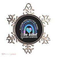 In A World Where You Can Be Anything Be Kind Autism Awareness Ornament thumb 0