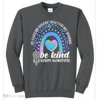 In A World Where You Can Be Anything Be Kind Autism Awareness Sweatshirt thumb 0