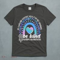 In A World Where You Can Be Anything Be Kind Autism Awareness T-Shirt thumb 5