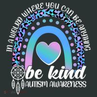 In A World Where You Can Be Anything Be Kind Autism Awareness Mousepad thumb 1