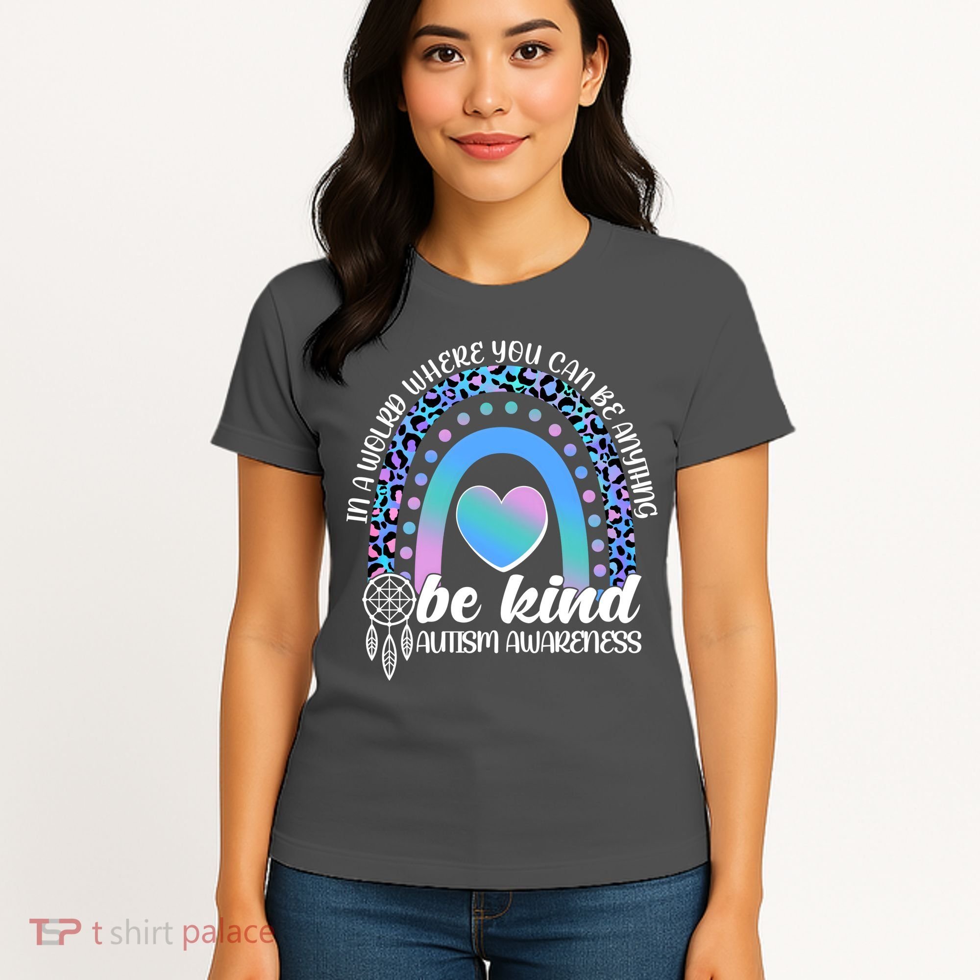 In A World Where You Can Be Anything Be Kind Autism Awareness Women's T-Shirt