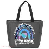 In A World Where You Can Be Anything Be Kind Autism Awareness Tote Bag thumb 0