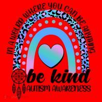In A World Where You Can Be Anything Be Kind Autism Awareness Santa Hat thumb 1