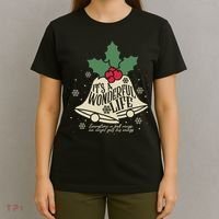 ItS A Wonderful Life Everytime A Bell Rings Christmas Movie Gift T-Shirt thumb 4