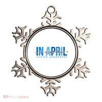 In April We Wear Blue Autism Awareness Ornament thumb 0