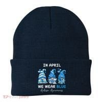 In April We Wear Blue Autism Awareness With Gnome Beanie thumb 0