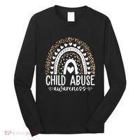 In April We Wear Blue Cool Child Abuse Prevention Awareness Long Sleeve Shirt thumb 0