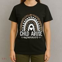 In April We Wear Blue Cool Child Abuse Prevention Awareness T-Shirt thumb 4