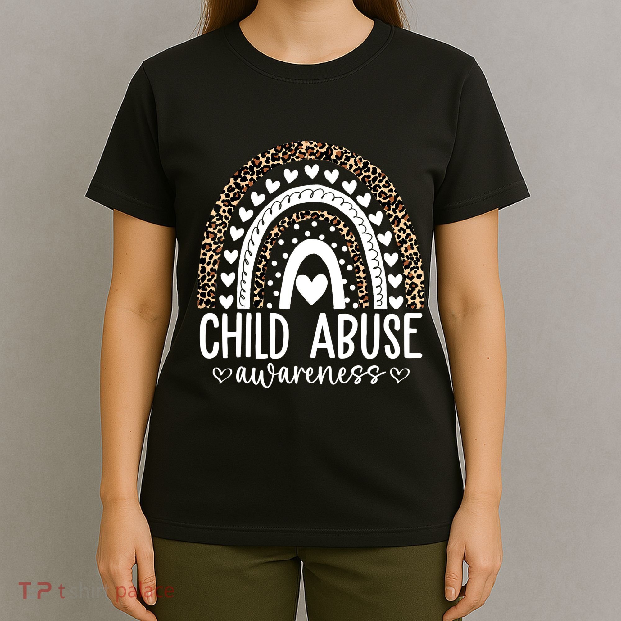 In April We Wear Blue Cool Child Abuse Prevention Awareness T-Shirt