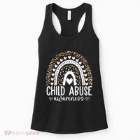 In April We Wear Blue Cool Child Abuse Prevention Awareness Women's Tank Top thumb 0