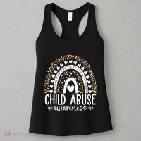 In April We Wear Blue Cool Child Abuse Prevention Awareness Women's Tank Top thumb 3